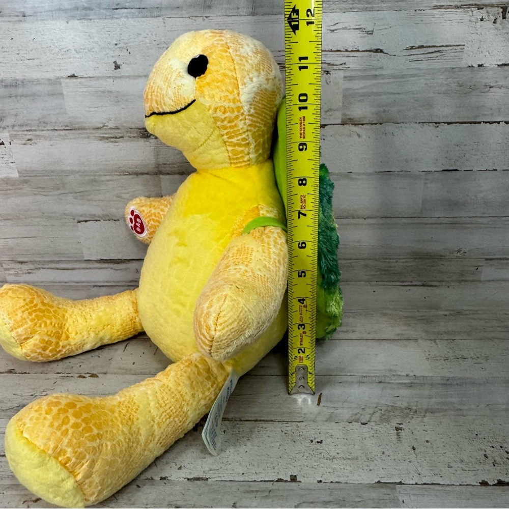Build A Bear 17" Sea Turtle Yellow Plush Stuffed Animal w/Removable Green Shell - Picture 9 of 9